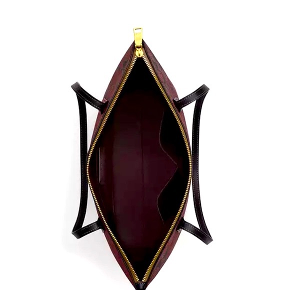 NWT Coach  Zip Top Tote in Signature Canvas - Picture 5 of 9